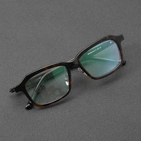 Квадратные очки из ацетата и титана в японском стиле, откидная крышка с оправой для бровей, мужские сверхлегкие очки NPM58 — изображение 3