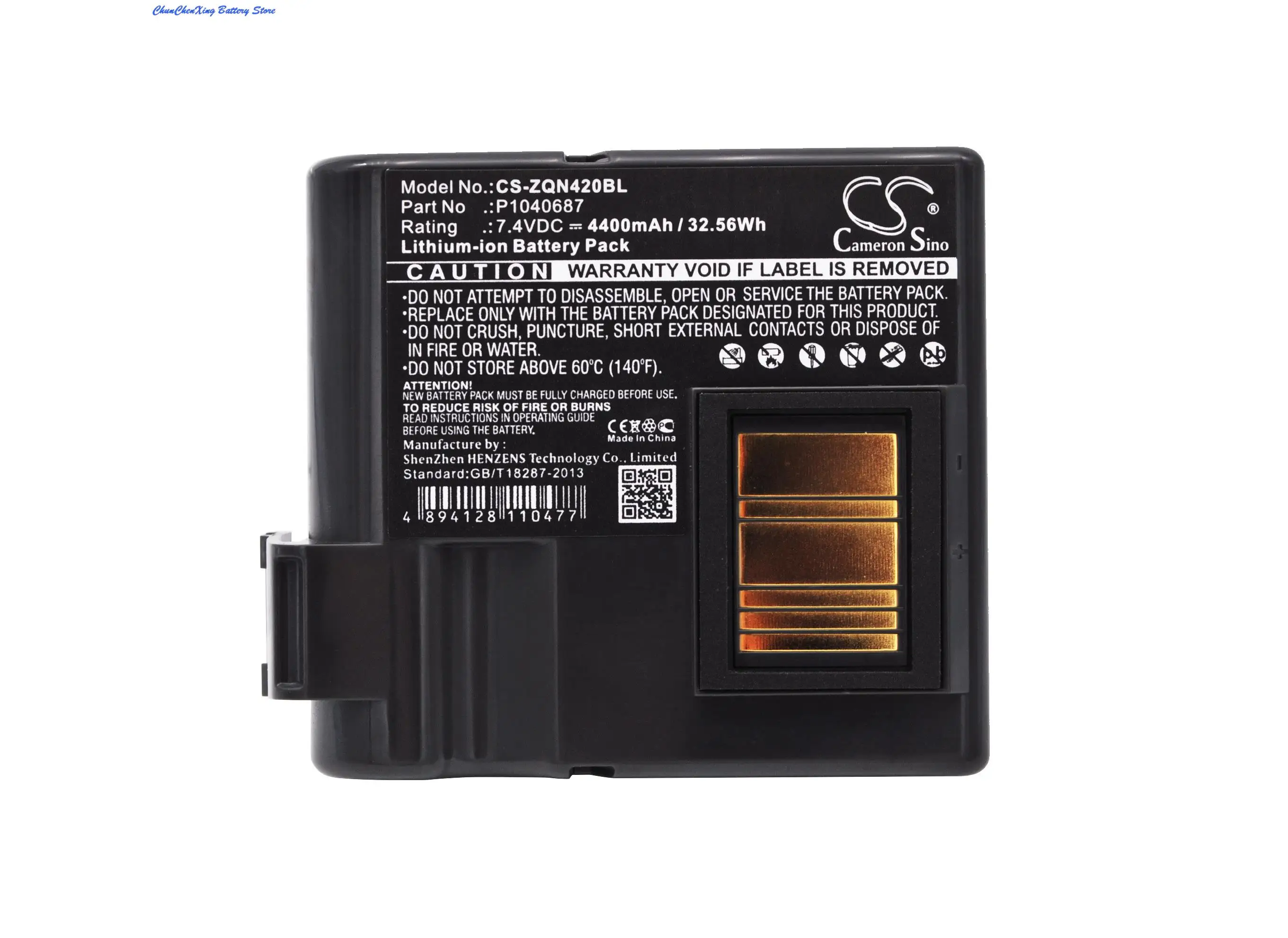 

Cameron Sino 4400mAh /5200mAh Battery P1040687 P1050667-016 for Zebra QLN420, ZQ630