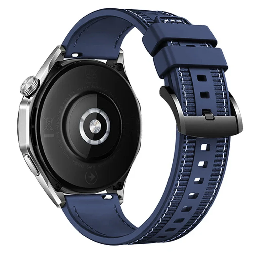 Versatile Nylon Silicone Watch Band, 22mm, Unisex Style