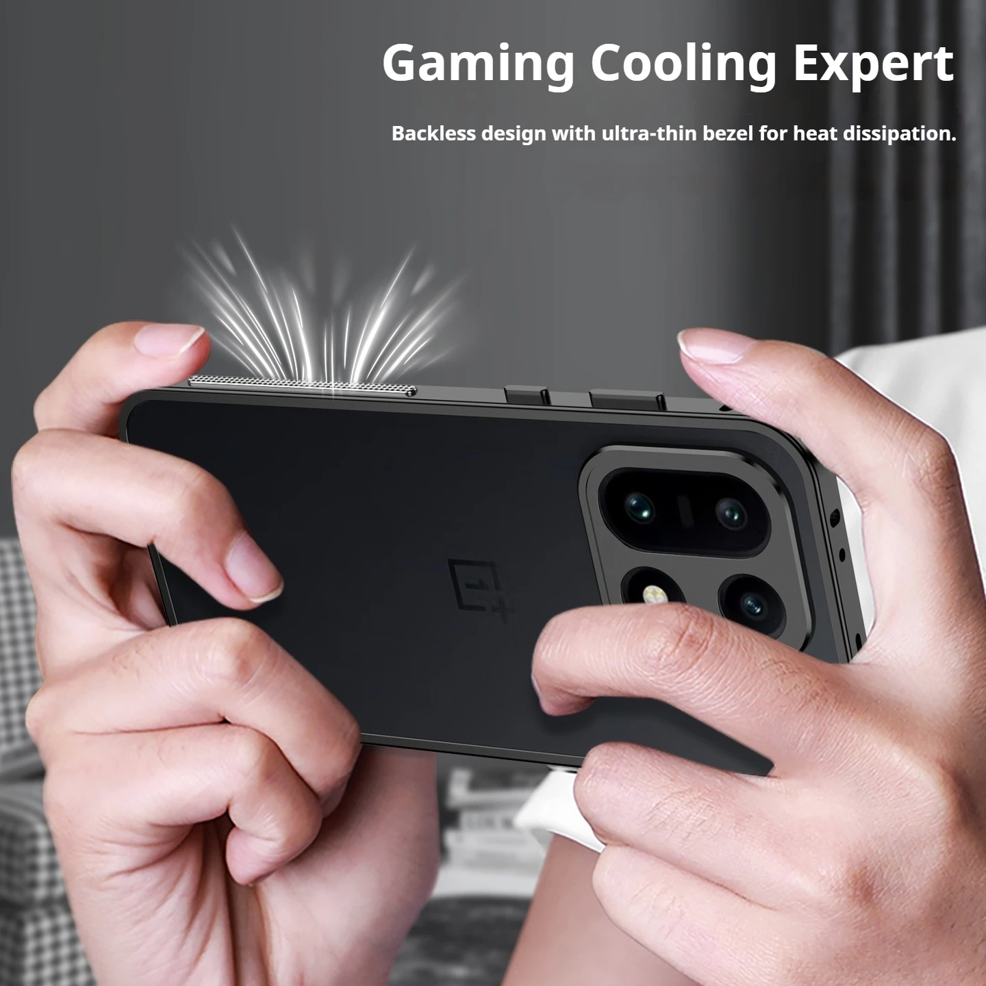 Ultra Light Metal Heat Dissipation Phone Case with Alloy Lens Protection and Shockproof Bumper Cover