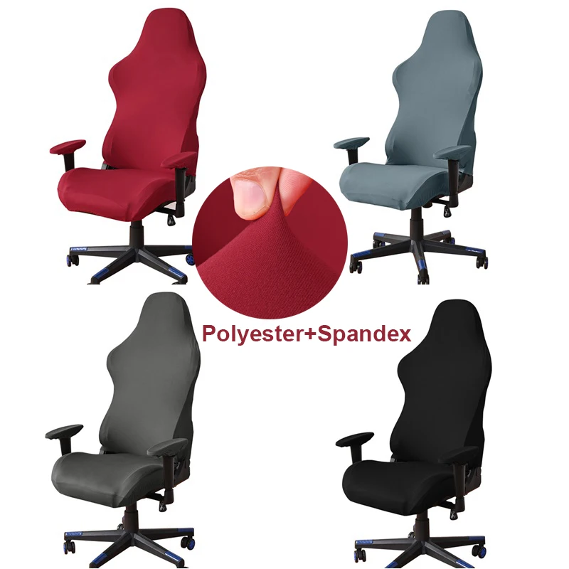 1 Set Gaming Chair Cover Stretch Anti Slip Office Chairs Covers Elastic