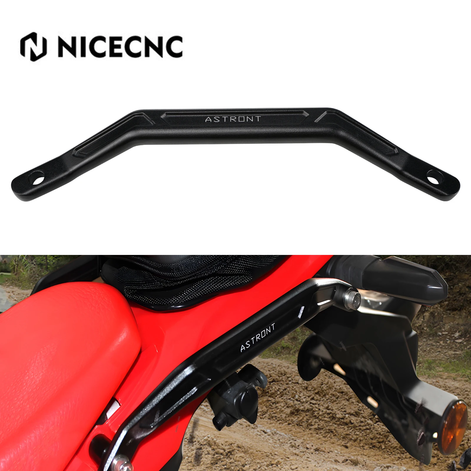 

Motorcycle Accessories Passenger Rear Grab Handles Seat Hand Grab Bar Rail Handle Armrest For Honda CRF300L CRF 300L 2021-2022