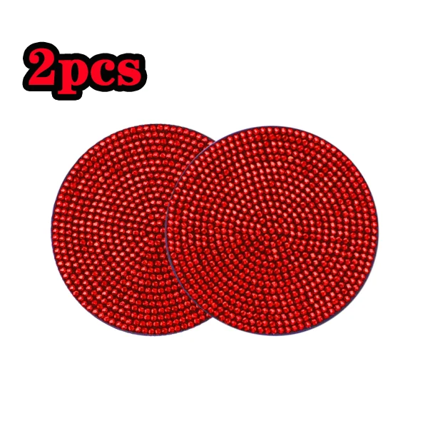 Bling Diamond Non-Slip Car Cup Holder Mats - Waterproof Interior Accessories