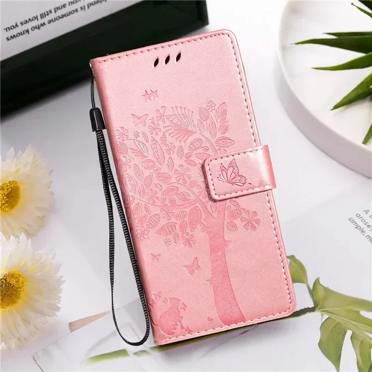 Elegant Leather Flip Stand Wallet Phone Case Cover