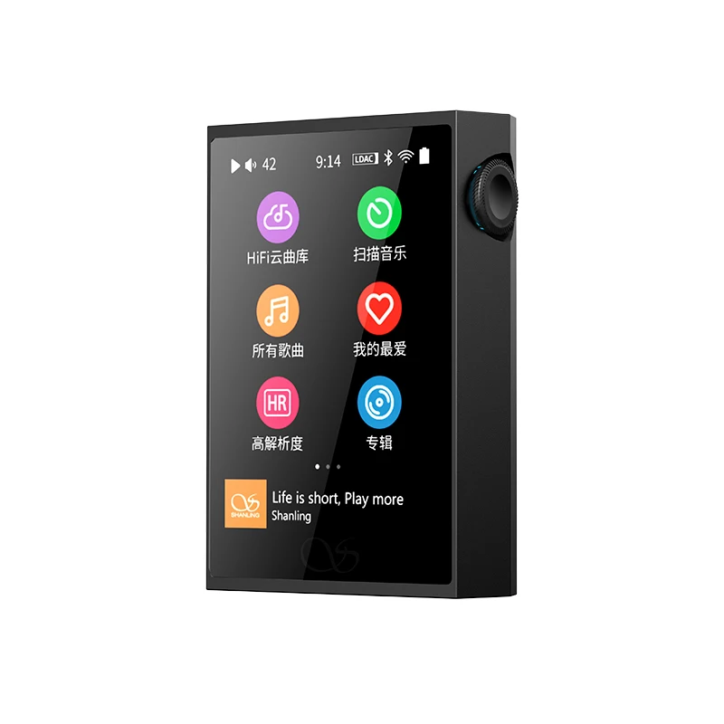 Shanling-ポータブル高解像度音楽プレーヤーm1plus,HD mp3