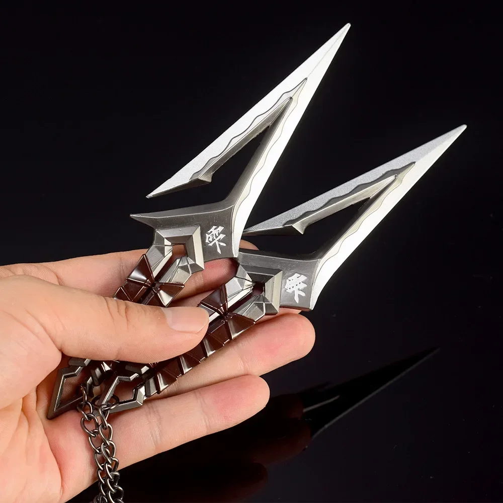 Game Knife Valorant Weapon Kuronami No Yaiba Level 2 Kunai Ninja Agents Melee Metal Weapon Model Accessories Ornaments Gifts Toys for Boy