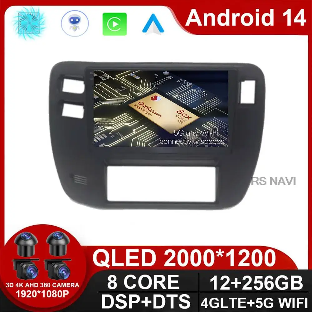 

Автомобильный мультимедийный проигрыватель на Android 14 Carplay Auto WlFl + 4G для NISSAN патруль 1997 1998 1999 2000 2001 - 2005