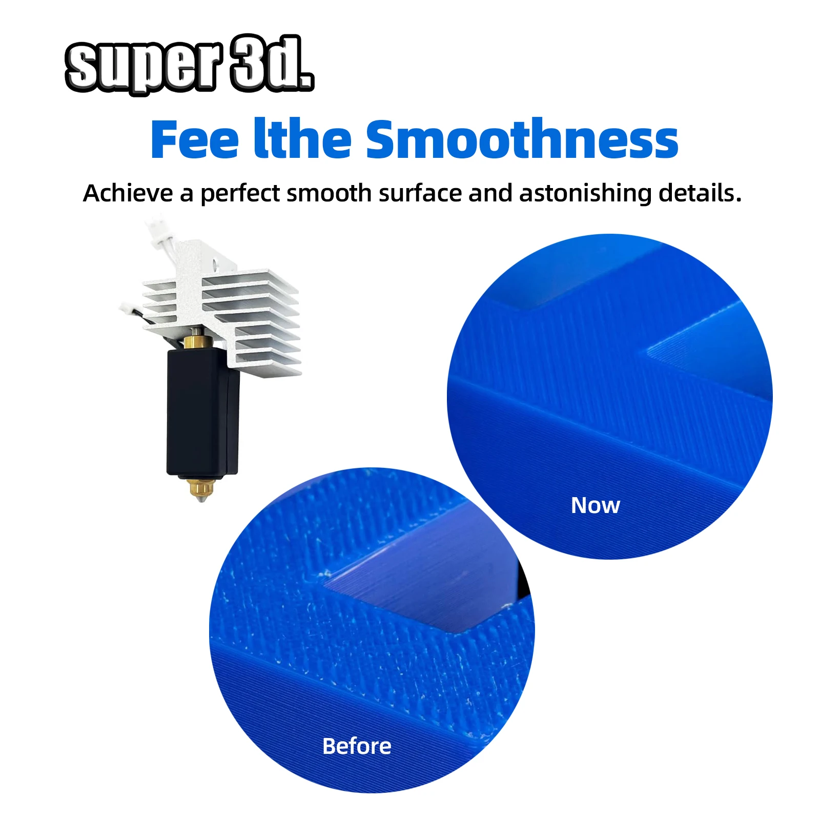 Produktbild von Keramik-Hotend-Kit Für Centauri Carbon 3D-Drucker – 0,2mm Messing/gehärteter Stahl, Verbesserter Kühlkörper, Wolframcarbid-Beschichtung