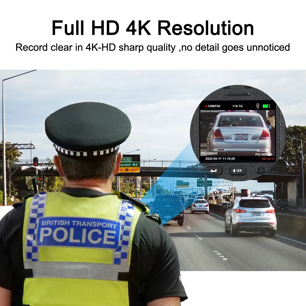 Mini Body Camera Full HD 4K Body Camera Portable Night Vision Video Recorder Police Camera Law Enforcement Recorder DV BodyCam
