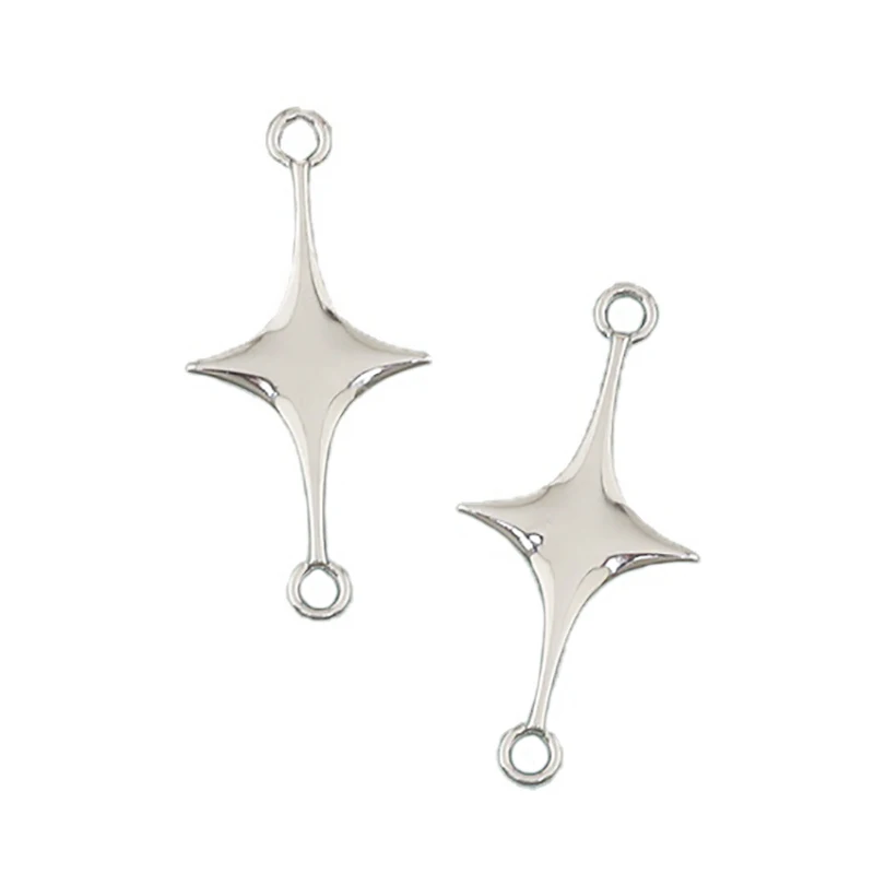 

WZNB 10pcs 23x11mm Stars Charms Meteor Pendant Connector Fit Jewelry Making DIY Earring Necklace Accessories Wholesale