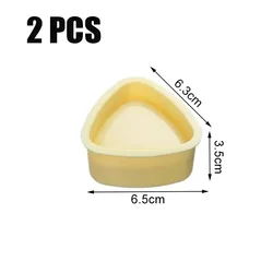Sushi Mold Set - Japanese-Style Rice Ball Maker and Kitchen Gadget Kit (2pcs S)