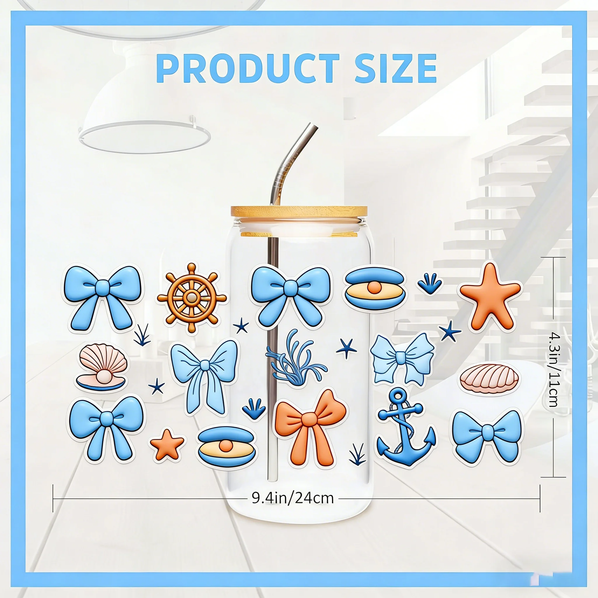 Gruselige Saison Cora Line Serie UV DTF Wrap Transfer Aufkleber für Tassen 3D-Muster Farbige Cartoon-Designs UVDTF Tassen-Sticker – Detail 1