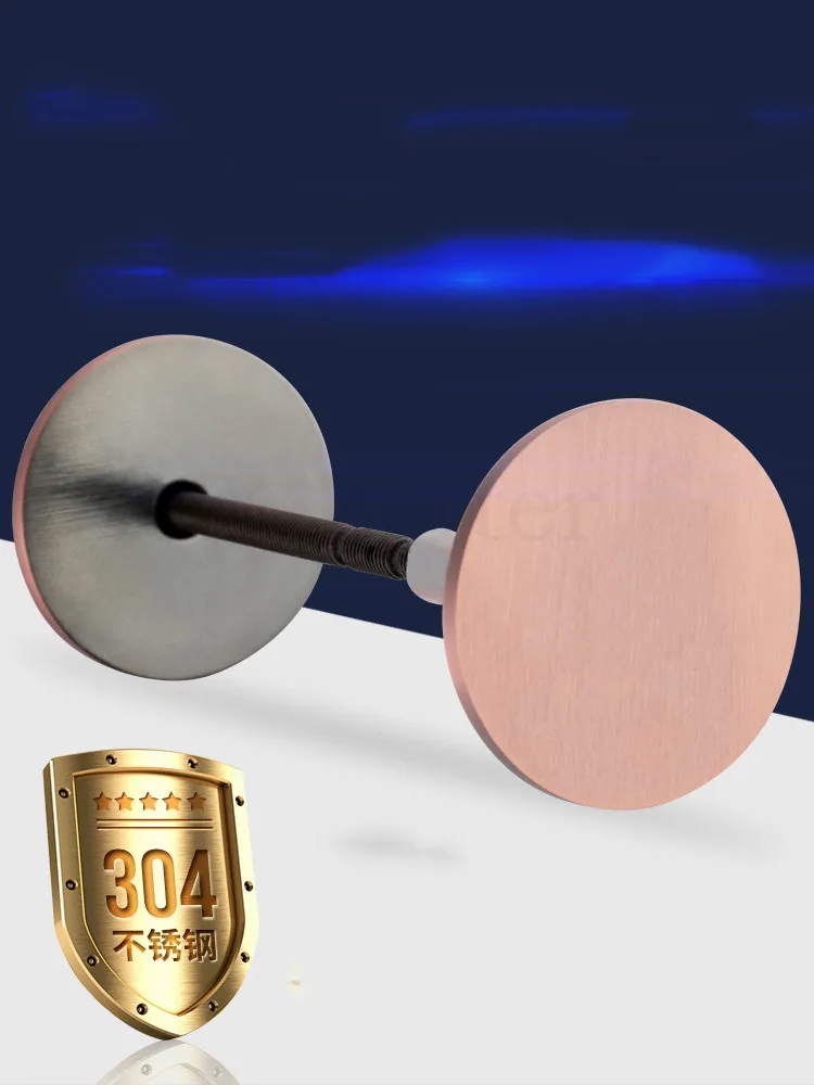 304 Stainless Steel Door Hole Cover Plate Filler Entry Door Security By Covering Unused Hardware Holes Gold Silver Red Bronze