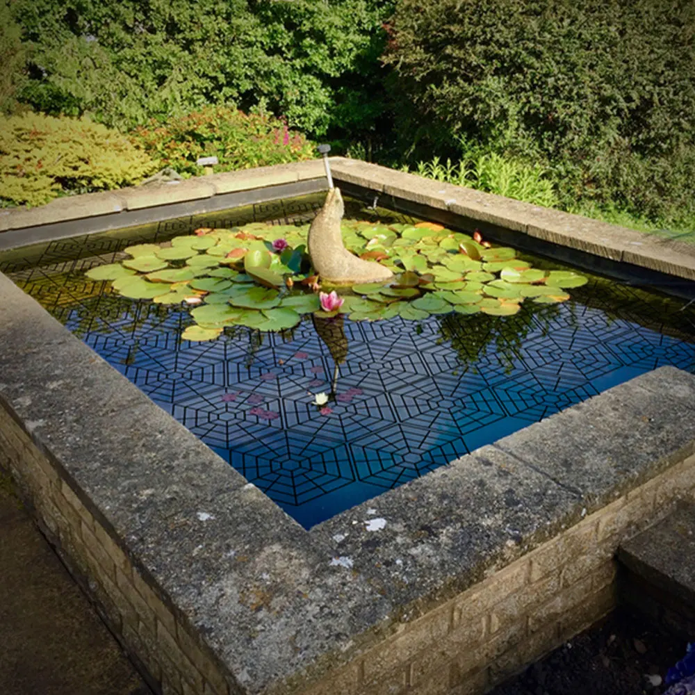 20/40Pcs Pond Fish Guard Plastic Pond Floating Net Good Water Permeability UV-resistant Pond Protectors Garden Pond Care Fitting