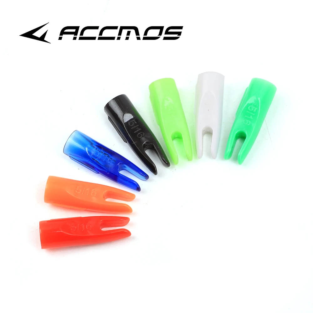 

50pcs/100pcs Arrow Nock Archery Nocks 5/16 OD 8mm Shooting Hunting Arrow Shaft Accessories