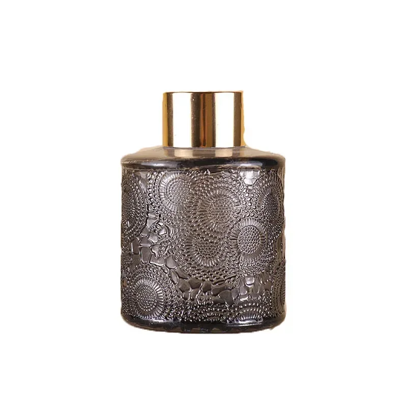 Sun Flower Relief Perfume Bottle Colorful Bathroom Modern Decor Glass Bottles Hotel Study Aromatherapy Dispenser Small Bottle 6