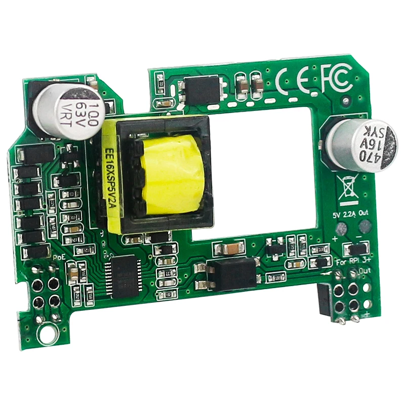 

Материнская плата Raspberry Pi PoE HAT 5 в 2 А, модуль с активным питанием через Ethernet с радиатором для Raspberry Pi 4, Модель B / 3B + / 3B