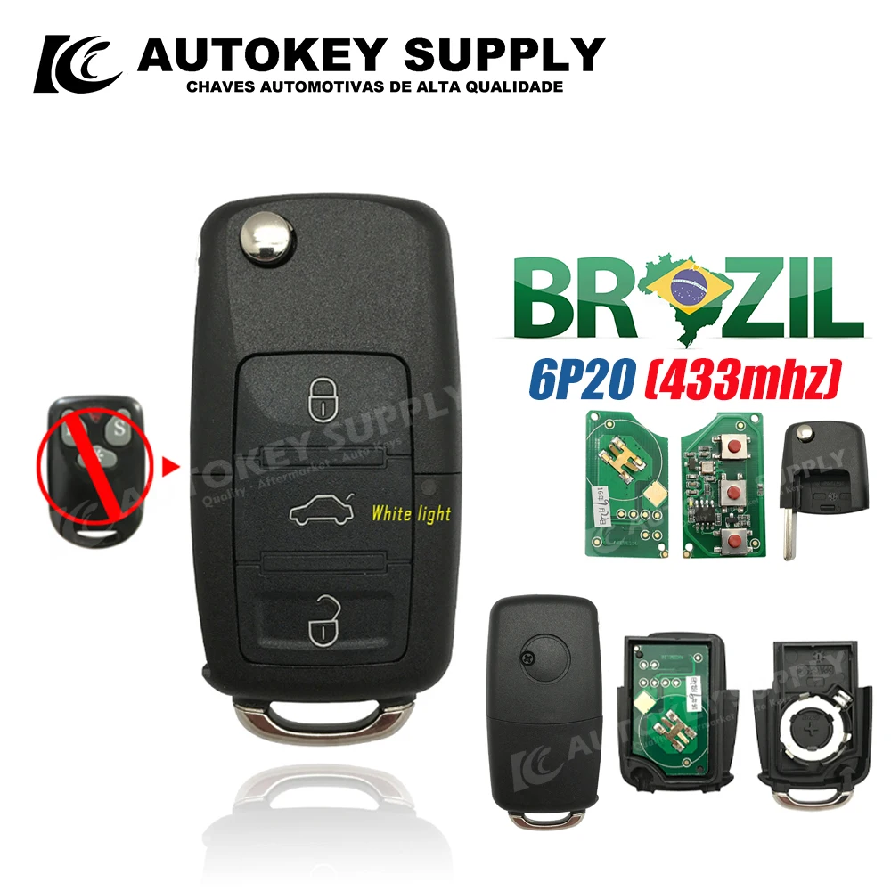 Chiave/Telecomando Per 6 P20 Remote Key Car-styling Program Flip 433mhz,chip Di Alta Qualità Shell White Light Akbpcp077 - P - S86b5e160d0bf48e5b19e3165082343a4Q
