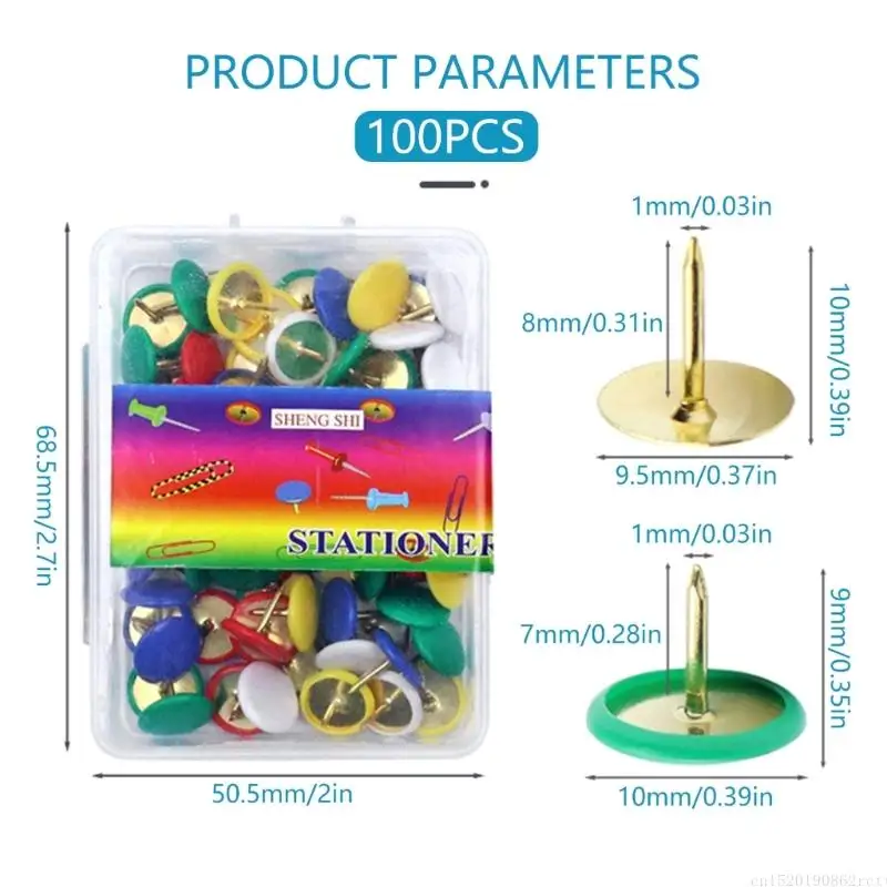D5BB 100 Pcs 엄지 압정 드로잉 핀 포스터 핀 코르크 보드 포스터 용 푸시 핀