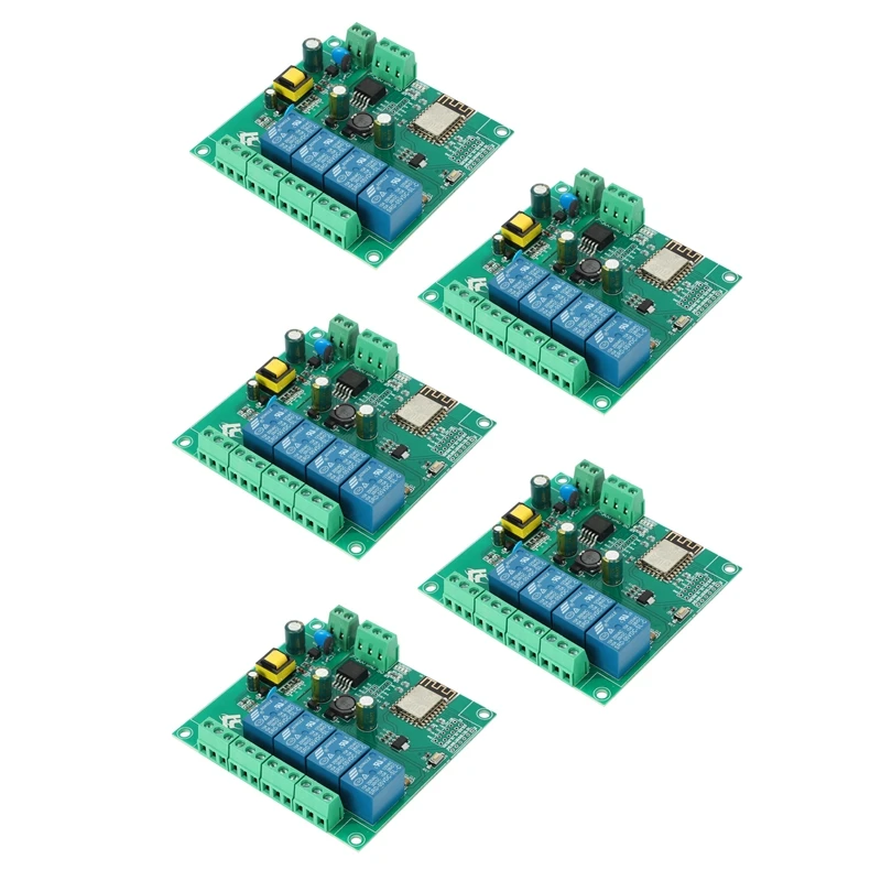 wireless-wifi-development-board-para-arduino-modulo-de-rele-4-canais-fonte-de-alimentacao-esp8266-esp-12f-ac-dc-5v-8-80v-5x