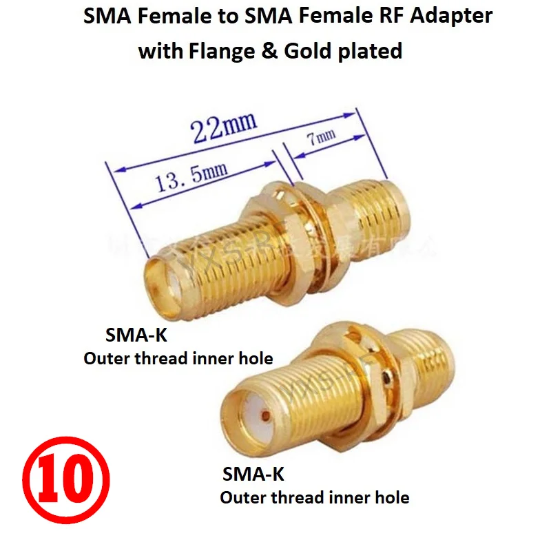 SMA to SMA Adapter Female to Male Straight RF Coaxial Adapter