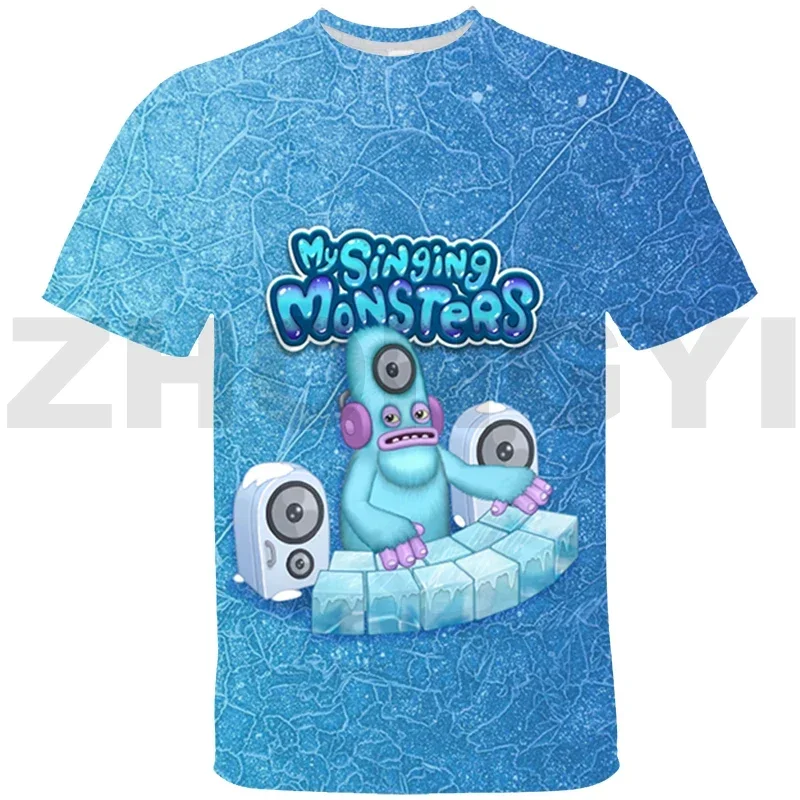 Hot 3D My Singing Monsters Graphic T Shirts Men Sports Short Sleeve Summer Family Games Tees Tops Baby Kids Cute Anime Tshirt 3