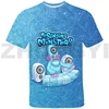 Hot 3D My Singing Monsters Graphic T Shirts Men Sports Short Sleeve Summer Family Games Tees Tops Baby Kids Cute Anime Tshirt 3