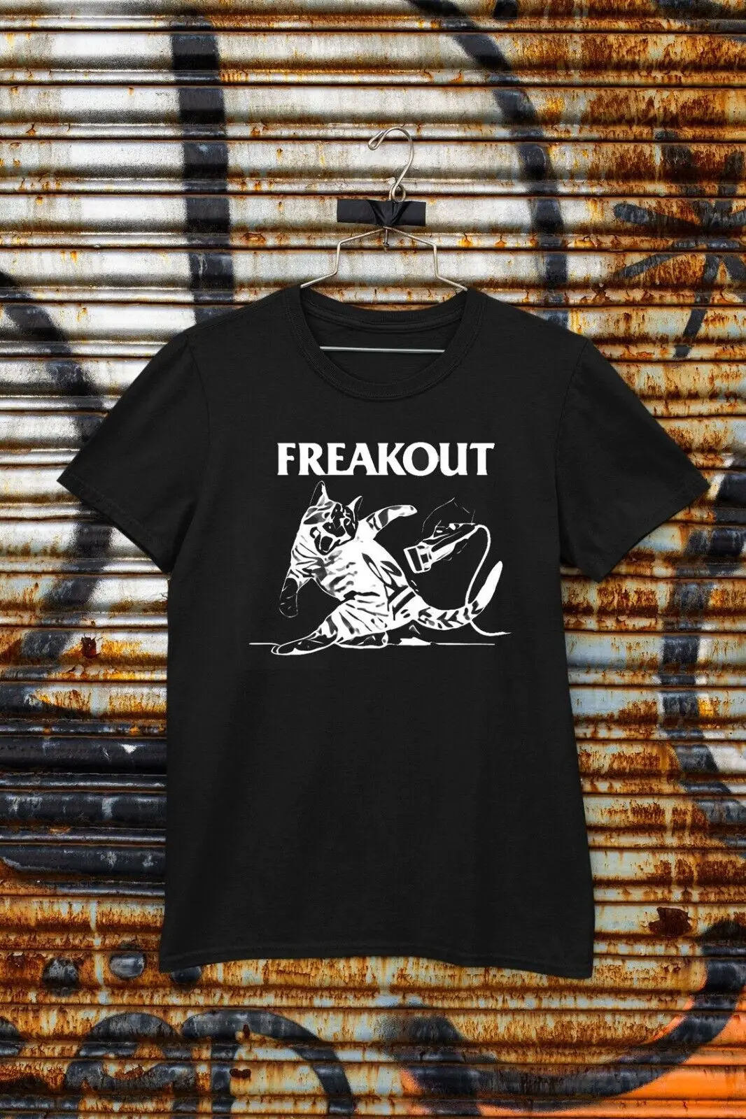 

Новинка 311 хлопковая футболка с коротким рукавом с ремешком Freakout A146802