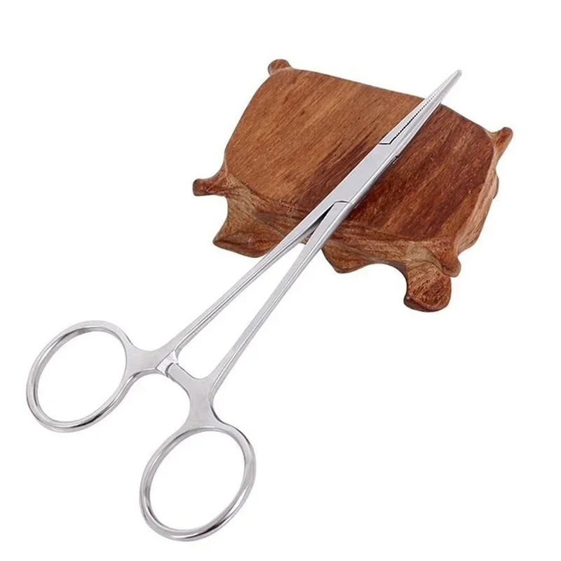 Fishing Tools Fishing Tool Fishing Accessories Fishing Tackle Fishing Forceps Survival Stainless Steel Curved Tip and Straight Tip Forceps Locking Clamps Hemostatic Arterial