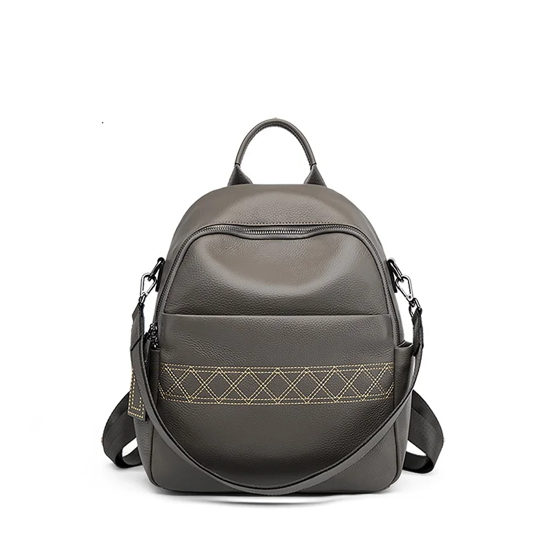 ZOOLER Original Genuine Leather Backpack Fashion Real Cowhide Backpacks Large Capacity Luxury Bags Women Travel School #SC1120