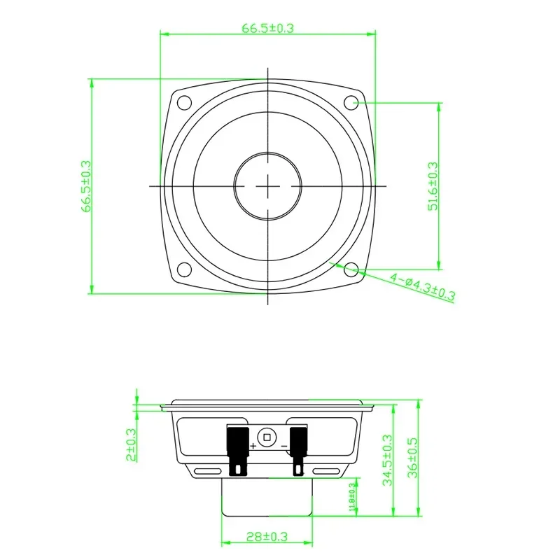 2Pcs 2.5 Inch Full Range Speaker 4 Ohm 15W Sound Amplifier Loudspeaker Rubber Edge Home Theater DIY Bluetooth Speaker, bluetooth speaker, portable speaker, mini bluetooth speaker, audio speaker
