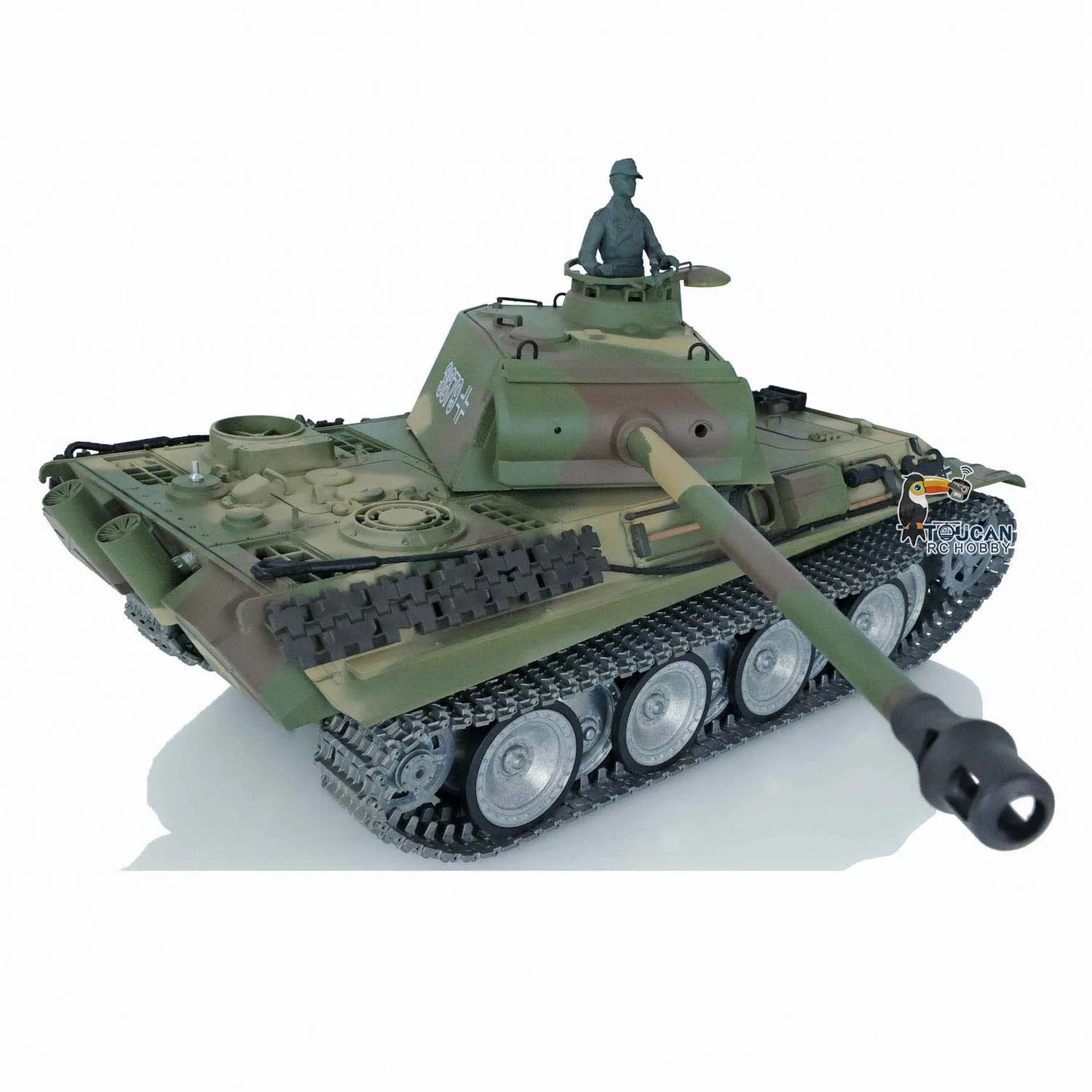 1/16 Scale Heng Long RC Tank Model Toys 7.0 FPV Customized Panther G RTR 3879 Metal Tracks Wheels Gift TH17492-SMT5 3