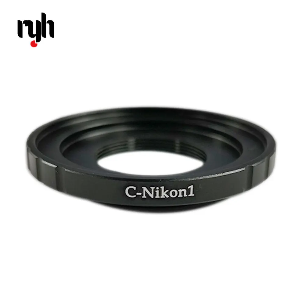 C-Nikon 1 C-Mount Cine Movie Lens Per Nikon 1 Mount J1 V1 J2 V2 J3 V3 J4 Camera Lens Adapter Ring C-N1 Nero 16Mm