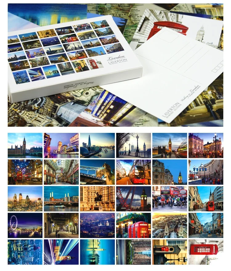 30 Sheets/LOT Walking In London Series Postcard Travel Landscape Photography Greeting Message Cards Office Stationery
