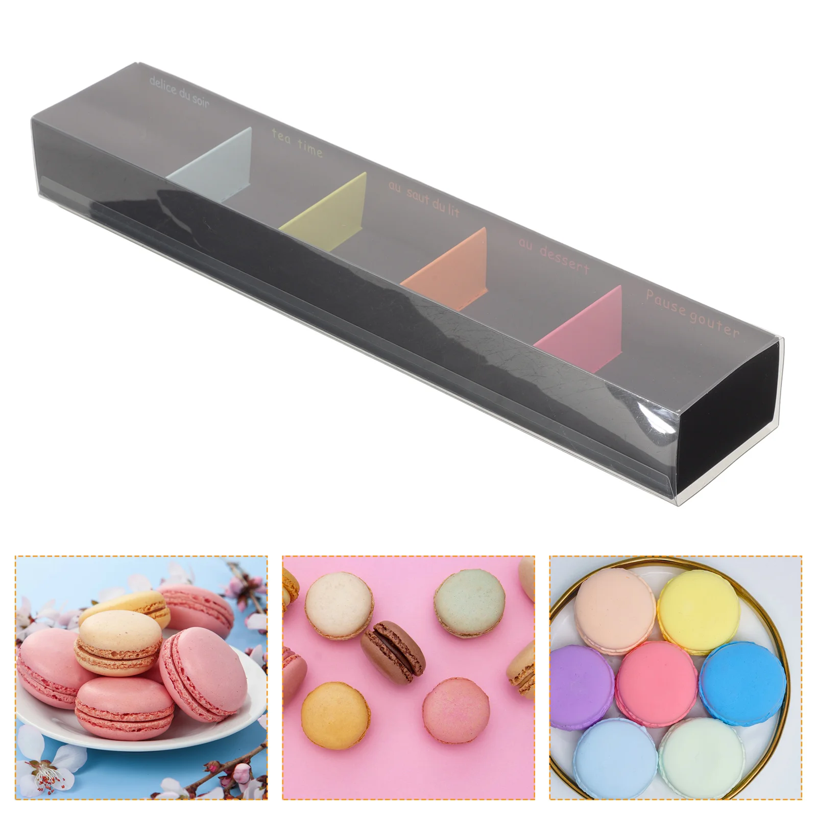 

12Pcs Macaron Packaging Box Small Macaron Containers Bakery Packaging Box Cookie Boxes