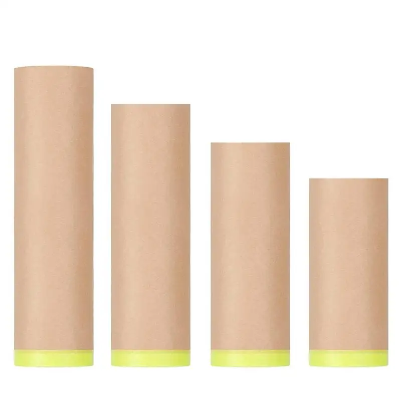

Masking Paper For Painting Masking Paper Roll Multi-Purpose Tape And Drape Painting Protection Cover For Car Furniture Floor And