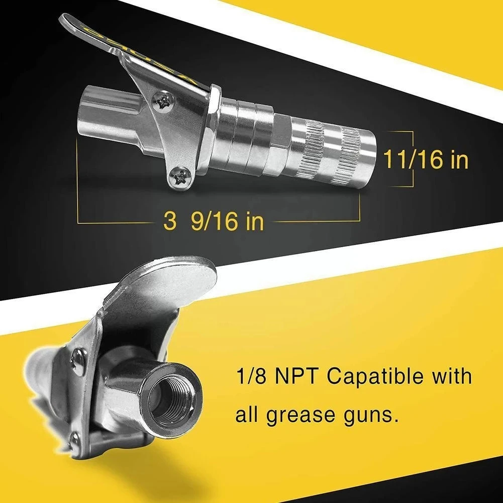 1pc Grease Coupler Lock Pliers High Pressure Grease Fitting Mouth