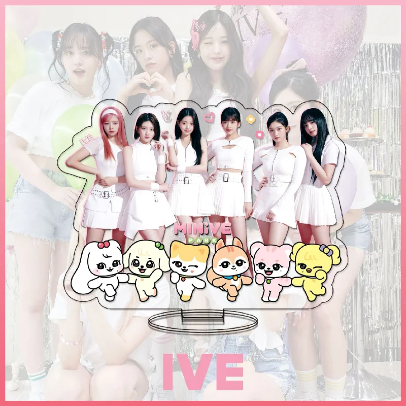 KPOP IVE Acrylic Stand New Album I ve IVE HD Printed Photo Figures Standing Desktop Decorative YUJIN GAEUL LIZ REI Fans Gift