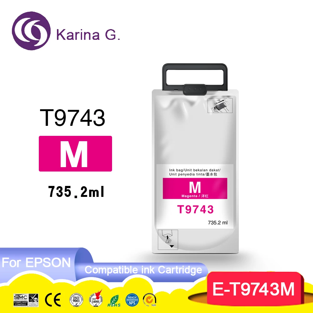 For  C869 T974 T9741 T9742 T9743 T9744 Premium Color Compatible Ink Bag Cartridg