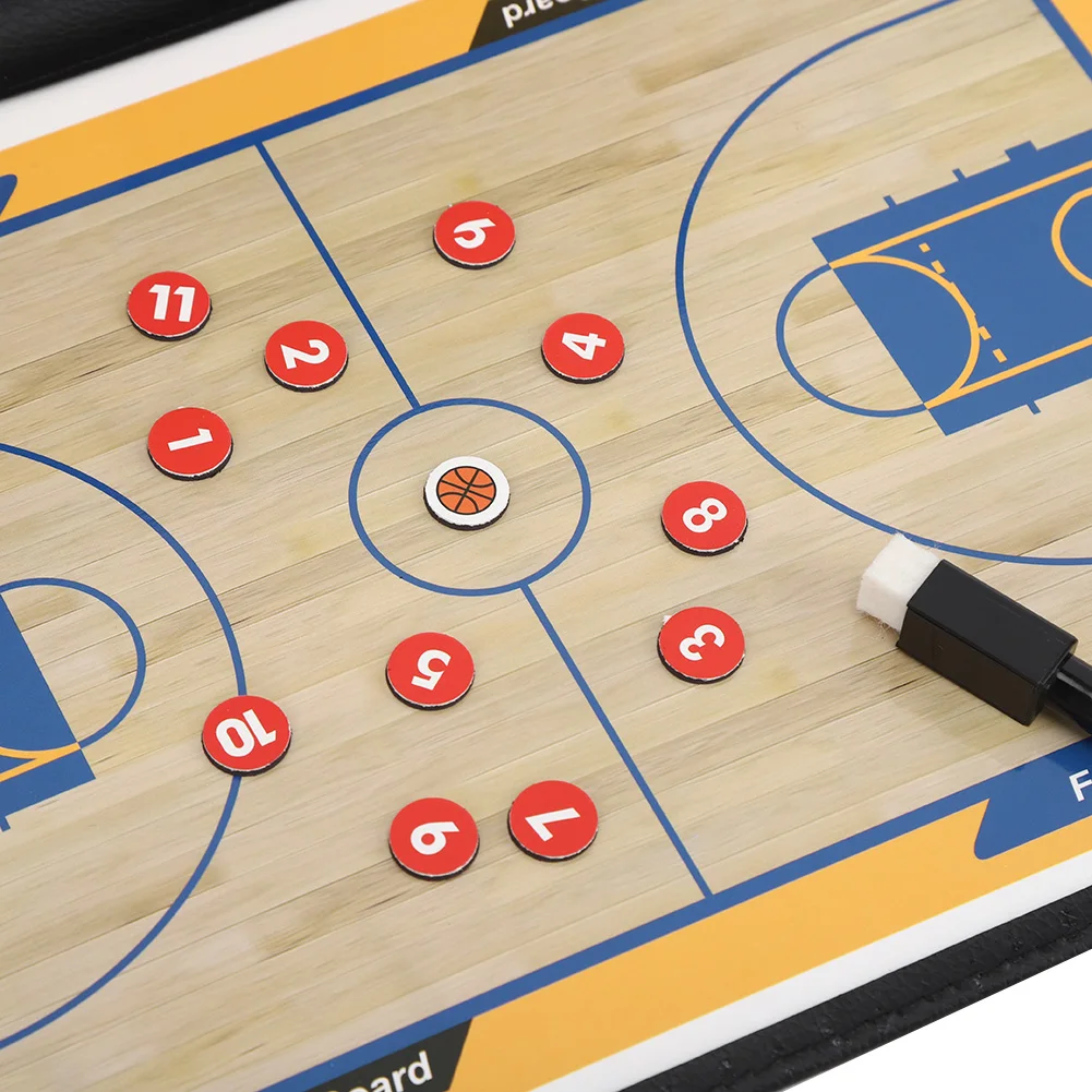 컬러풀 폴딩 PU 가죽 방수 미끄럼 방지 자석 코치 농구 전술 교육 디스플레이 플레이트