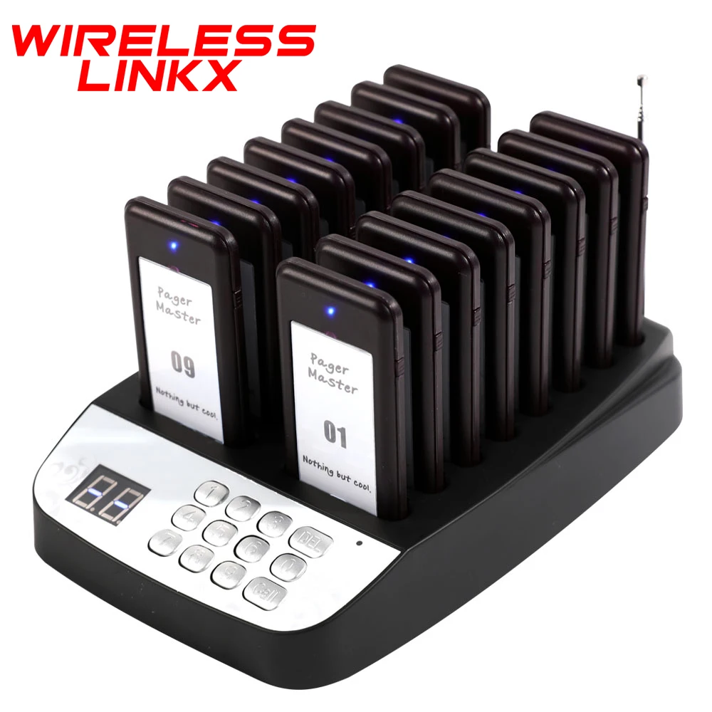 

Беспроводной пейджер Wirelesslinkx для ресторана, система для очереди, для кафе, десертов, магазина, пищевой грузовика, площадки
