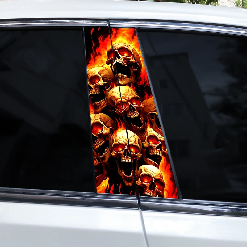 Sticker voiture tête de mort,Skull Vinyls Autocollants de voiture
