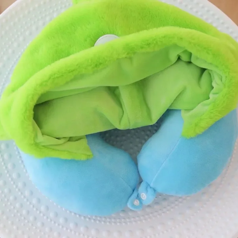 Disney Cartoon Stitch Three Eyed U-shaped Neck Pillow Office Napping Pillow Travel Plane Car U-shaped Neck Pillow Boy Girl Gift 5