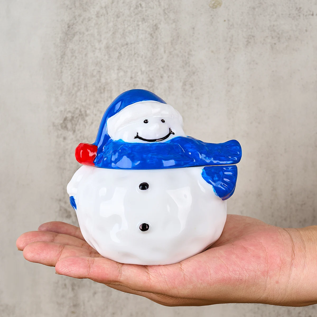 Christma Snowman Jar Silicone Mold with Lid DIY Scented Candle Cup Plaster Resin Molds 3D Storage Box Ornaments Craft Gift Tools