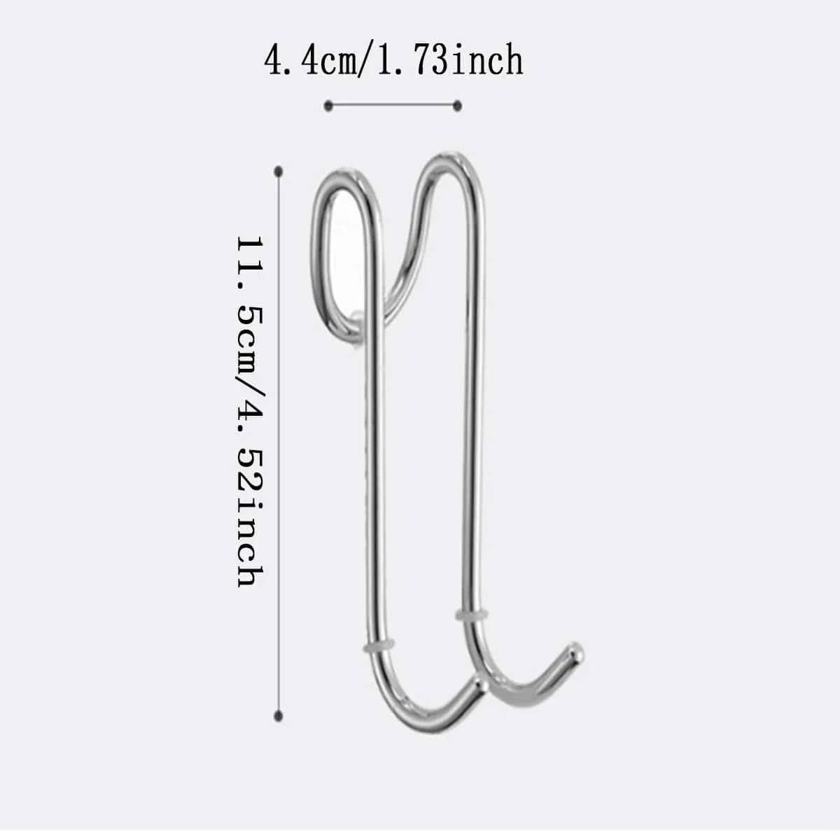 Shower Hook 304 Stainless Steel Double-sided Towel Rack Hooks
