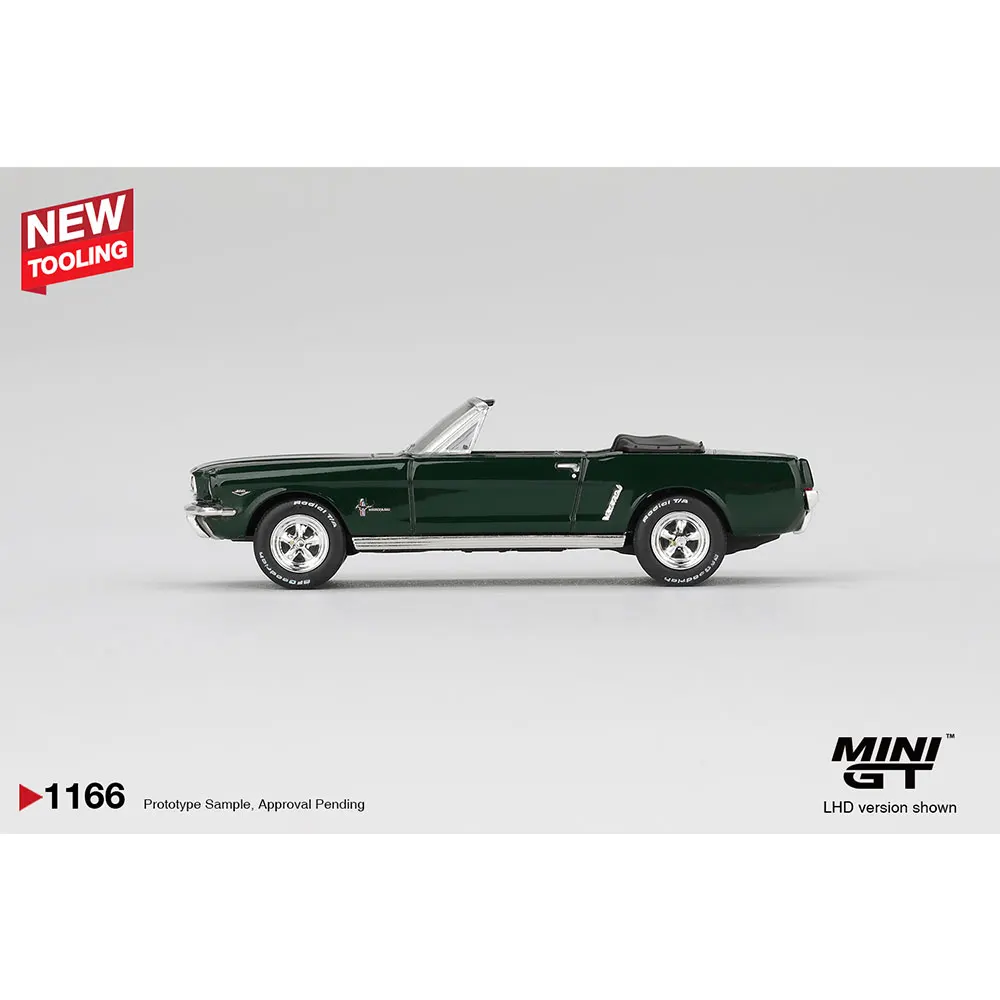프리세일 MINIGT 1/64 다이캐스트 모델카 포드 머스탱 컨버터블 1964 하이랜드 그린 블리스터 패키징 고성능 모델