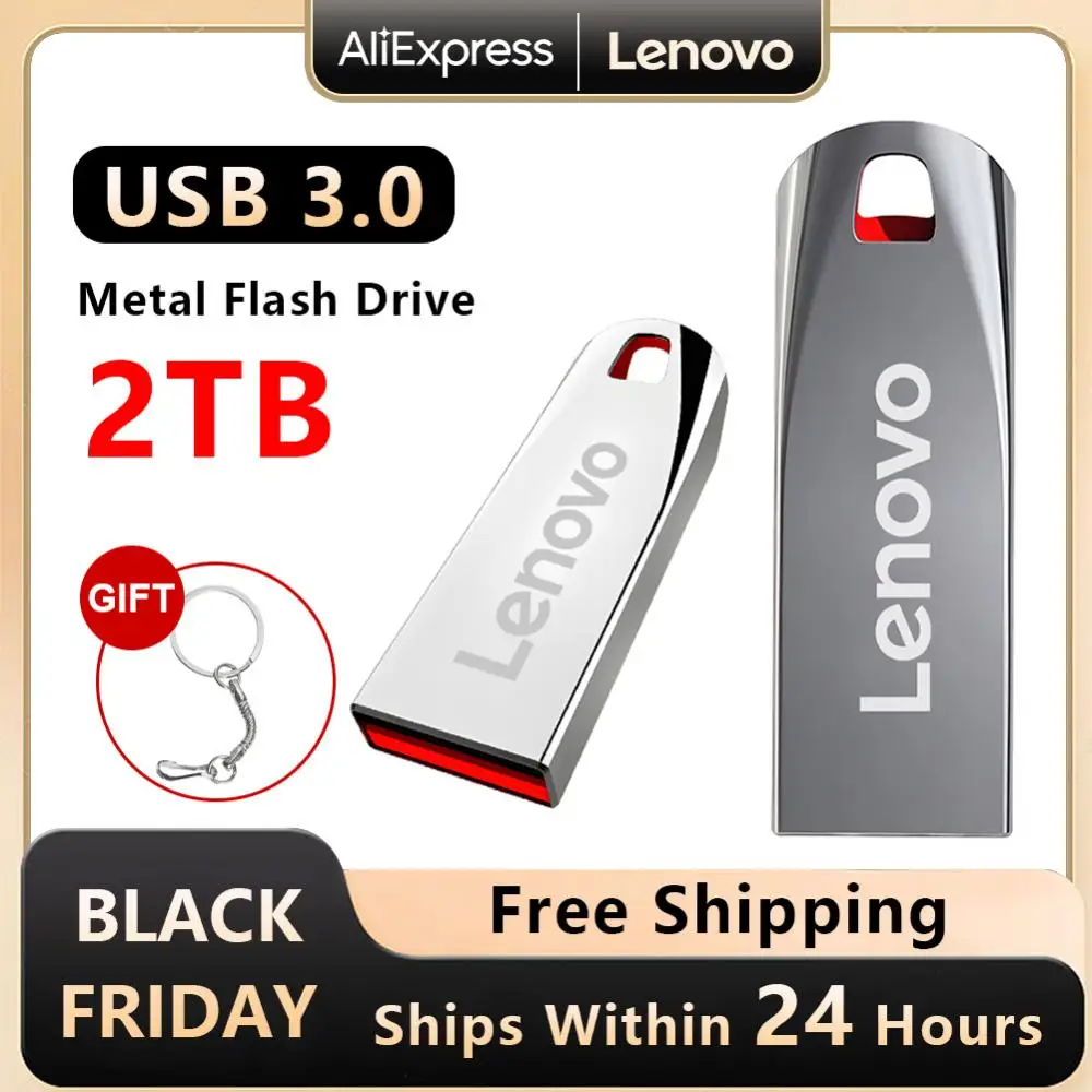 

Lenovo USB 3.0 USB Flash Drives 2TB USB Pen Drive 1TB Waterproof Pendrive 512GB USB Memory 256GB 128GB U Stick For Laptop PC TV