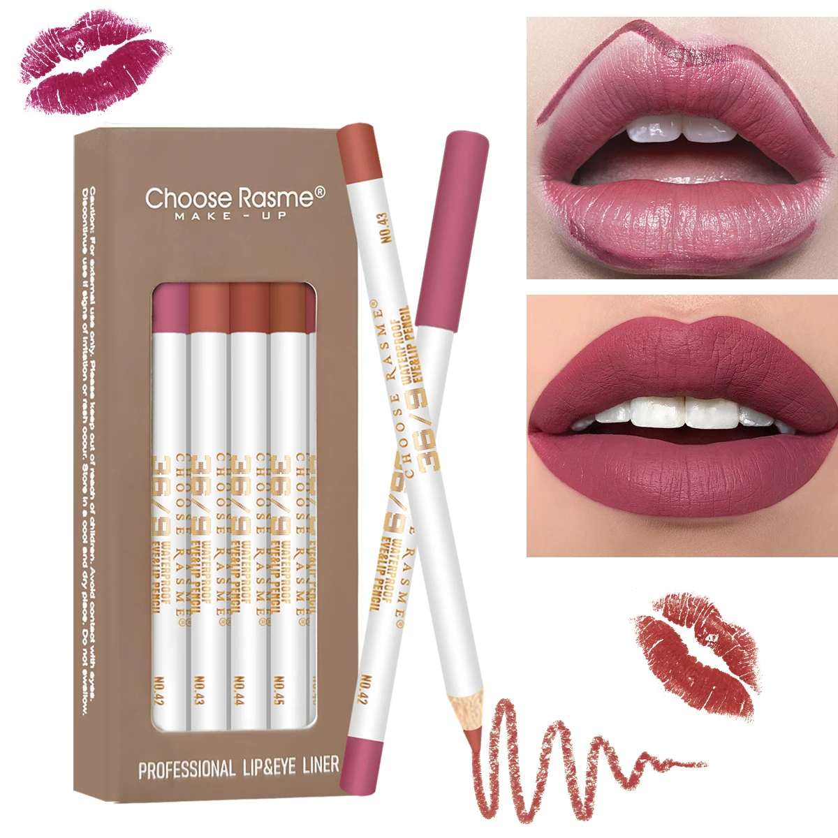 12 color lipliner suit matte matte high color waterproof and color fast lipstick pen for Valentine's Day 6