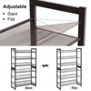 SONGMICS 6-Tier Shoe Rack Storage, Metal Shoe Organizer Stand for Garage, Entryway, Set of 2 3-Tier Stackable Shoe Rack Shelf 4