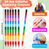 24Pack Small Coloring Books for Kids with 24 Stacking Crayons Set Bulk Coloring Books for Kids Ages 2-4, 4-8, 8-12 Mini Coloring 4